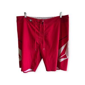 Volcom Mod Tech PRO Surfboard Shorts Men’s Size 38 Red Mod Tech PRO